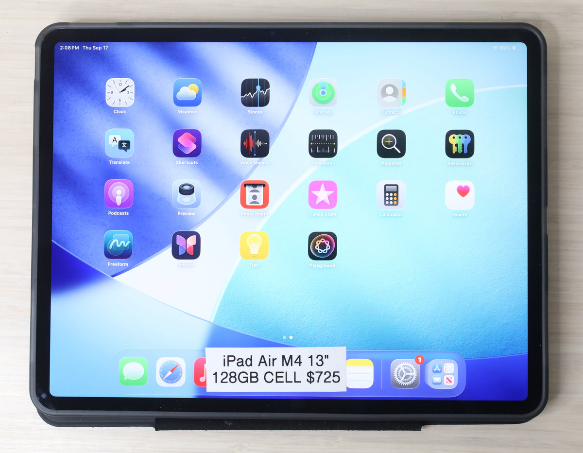 iPad Air M4 - 13" Display, 128GB Storage, Cellular