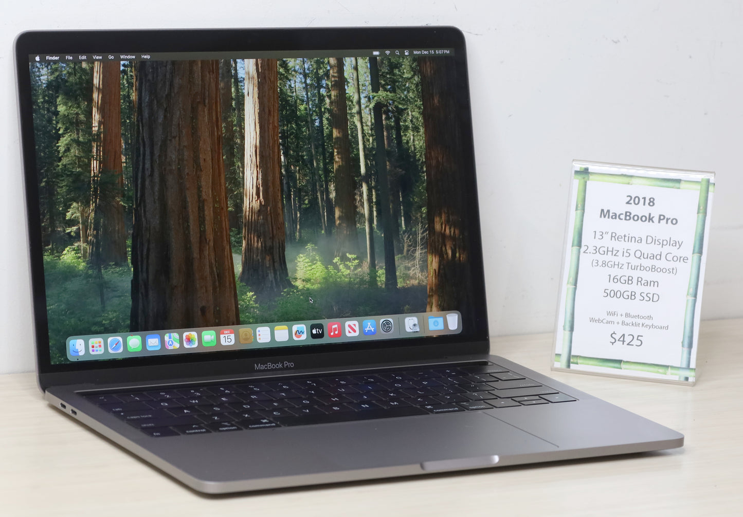 2018 MacBook Pro- 13" Screen, 2.3GHz i5, 16GB Ram, 500GB SSD