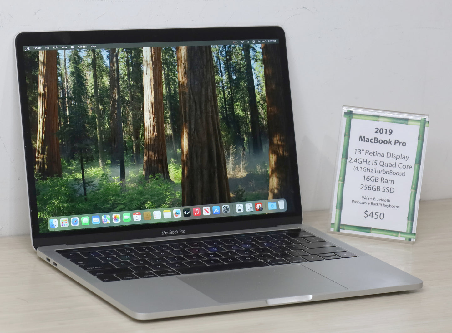 2019 MacBook Pro- 13" Screen, 2.4GHz i5, 16GB Ram, 256GB SSD