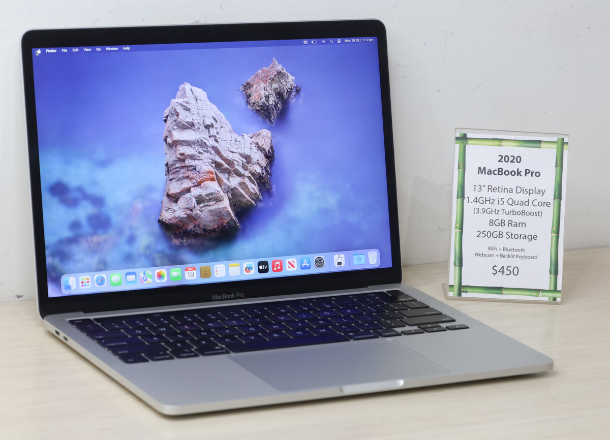 2020 MacBook Pro - 13" Retina Display, 1.4GHz i5, 8GB Ram, 250GB Storage