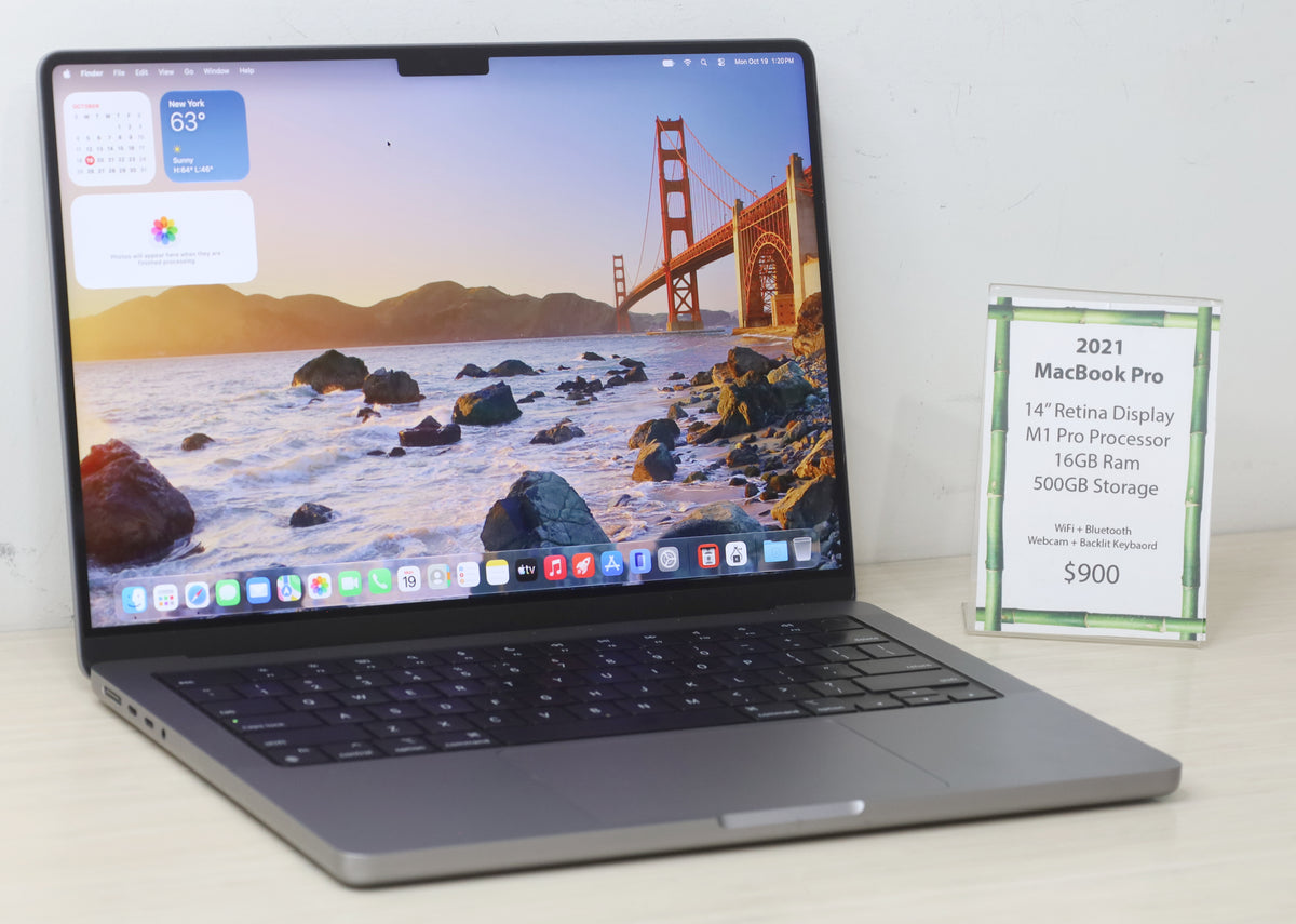 2021 MacBook Pro - 14" Retina Display, M1 Pro Processor, 16GB Ram, 500GB Storage