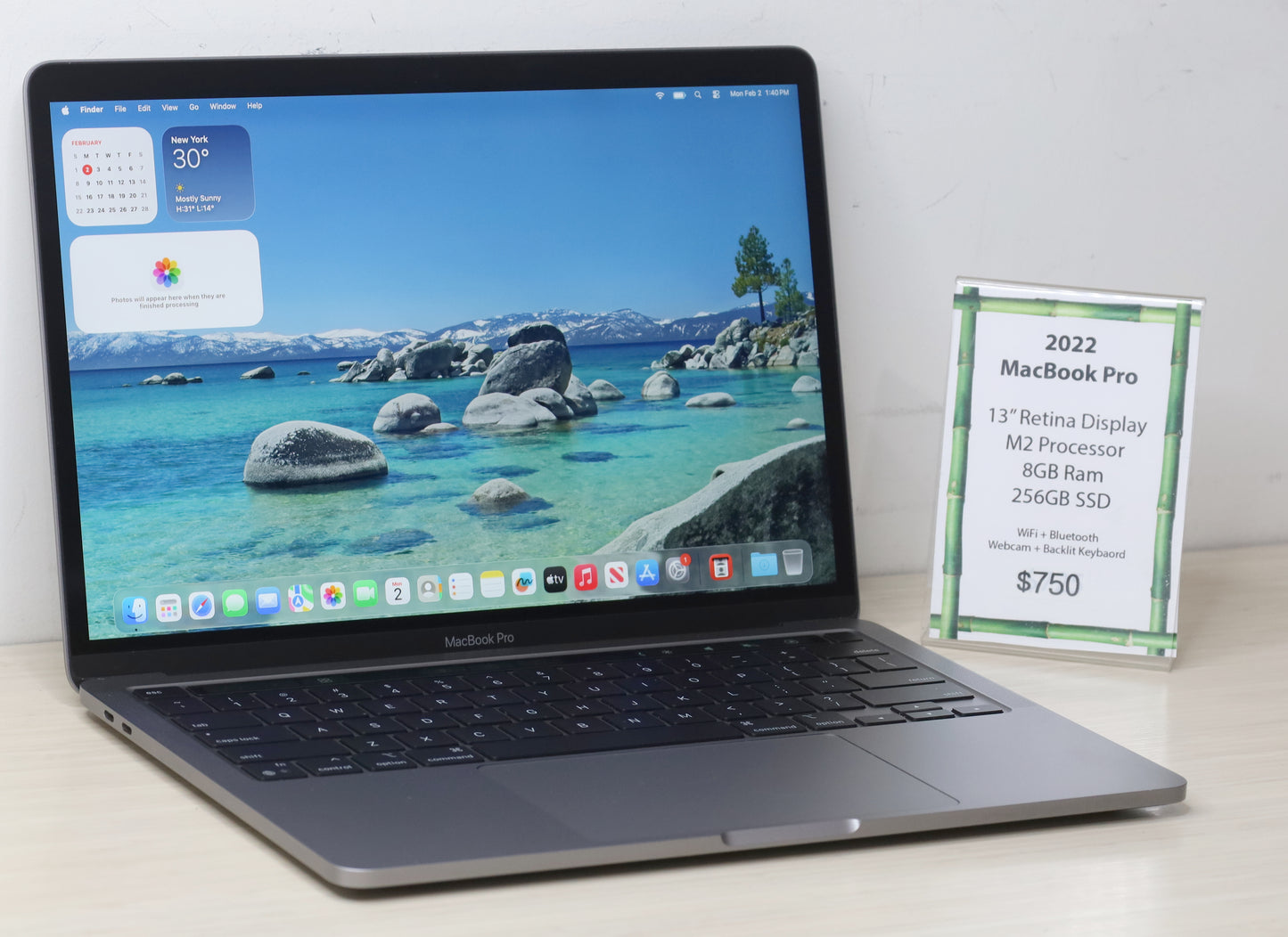 2022 MacBook Pro - 13" Retina Display, M2 Processor, 8GB Ram, 256GB SSD