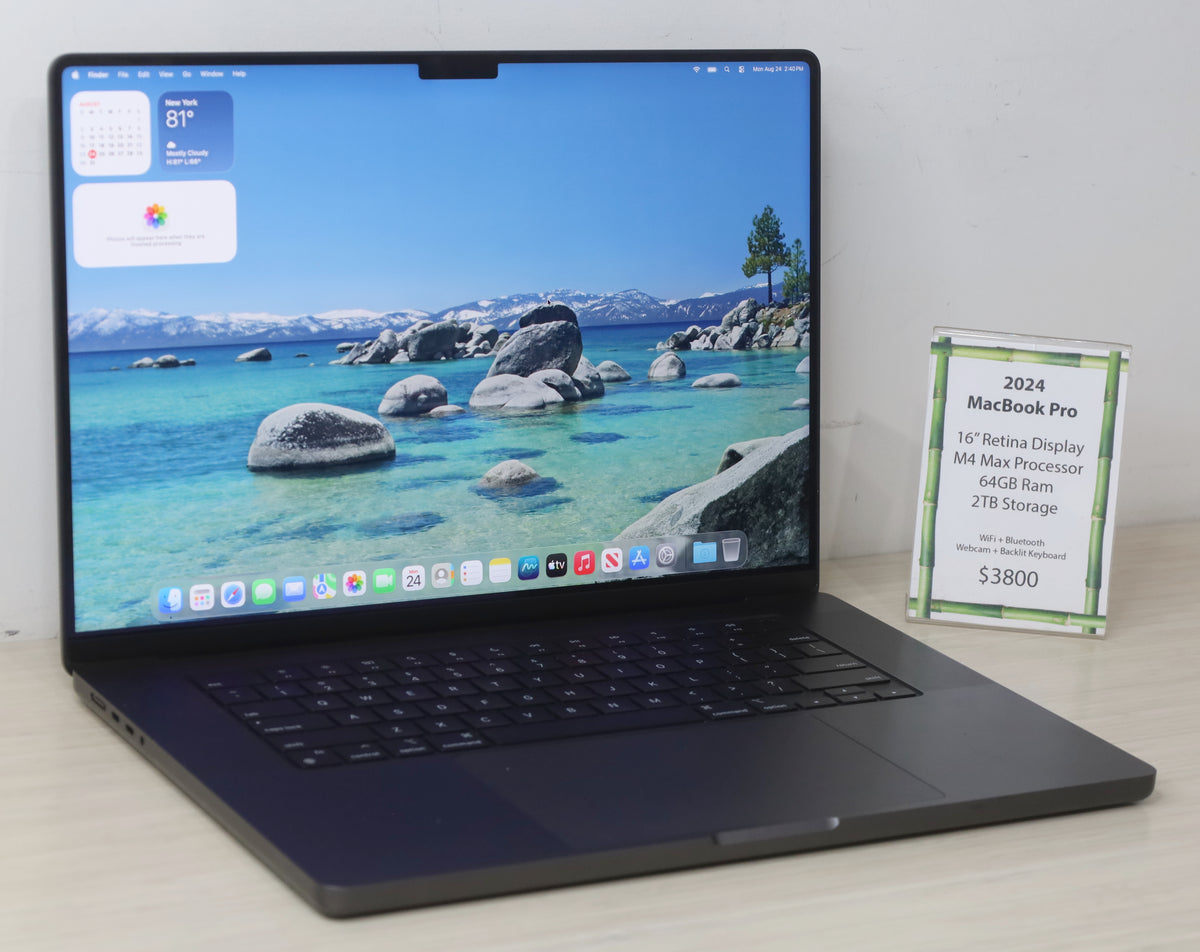 2024 MacBook Pro - 16" Retina Display, M4 Mac Processor, 64GB Ram, 2TB Storage