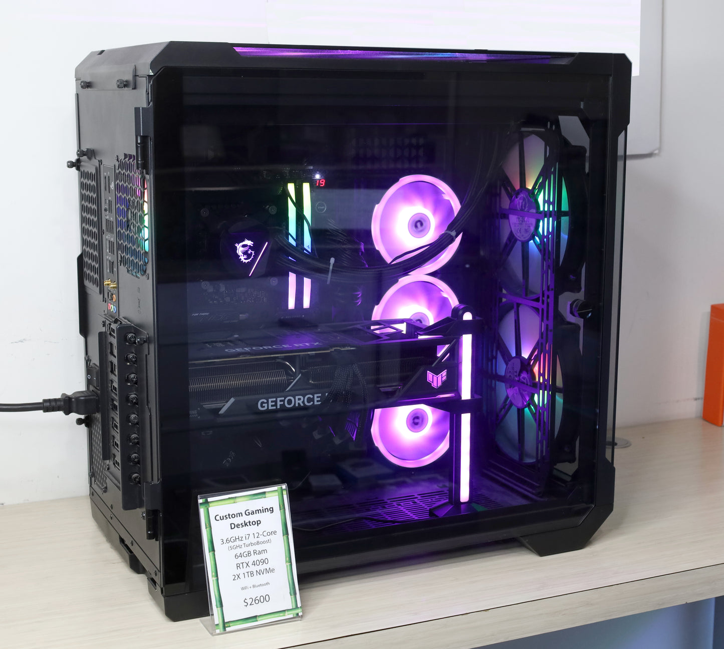 Custom Gaming Desktop - 3.6GHz i7, RTX 4090, 64GB Ram, 2X 1TB SSD